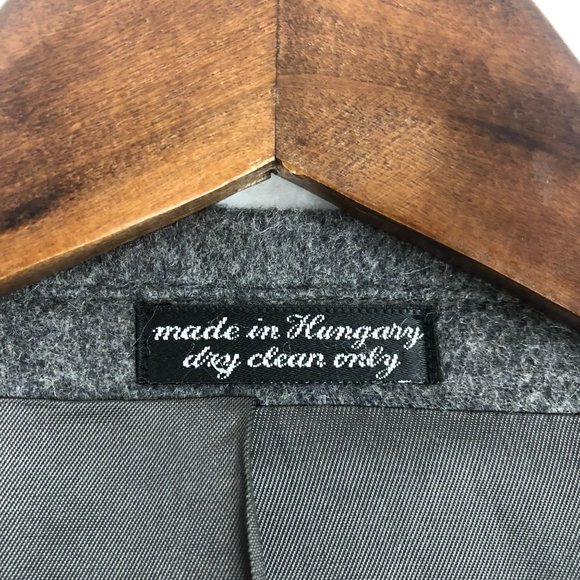 JG Hook Vintage Camel Hair Blend Sport Coat Men's Size 44R Grey Blazer Jacket - Picture 9 of 11